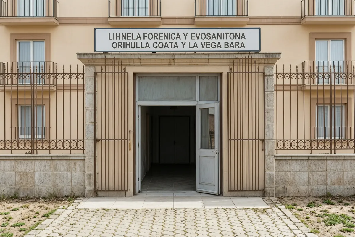 Portal de un edificio en Orihuela