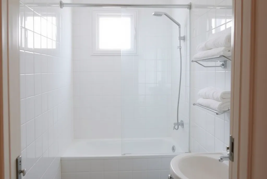 Baño desinfectado de una vivienda