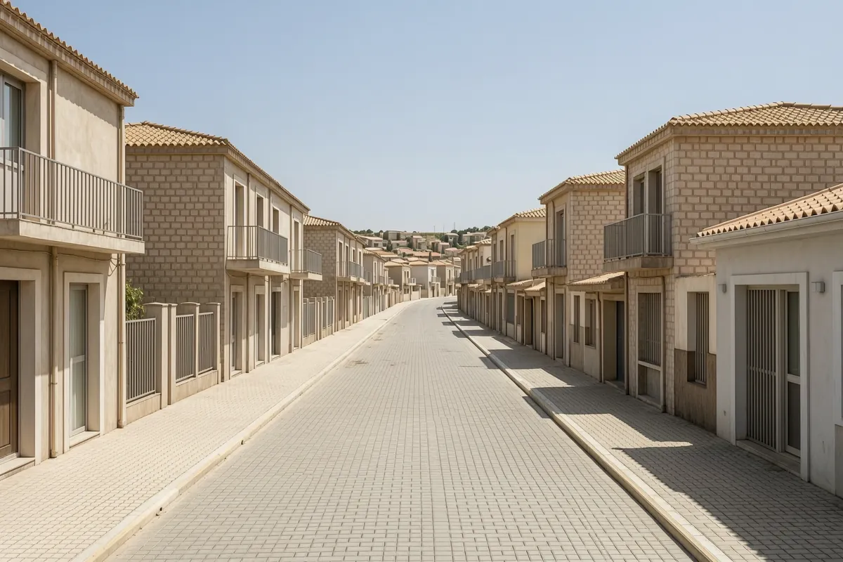 Calles y viviendas de Orihuela